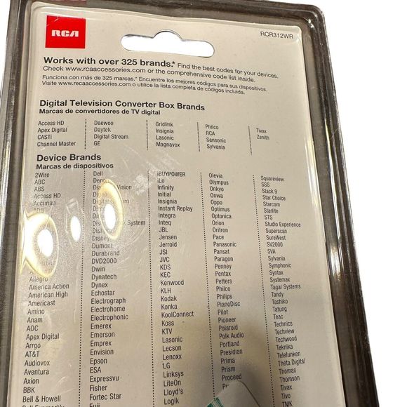 NEW RCA UNIVERSAL REMOTE CONTROL 3 Devices RCR312WR Backlit Keypad Date 1246EW - Picture 9 of 9